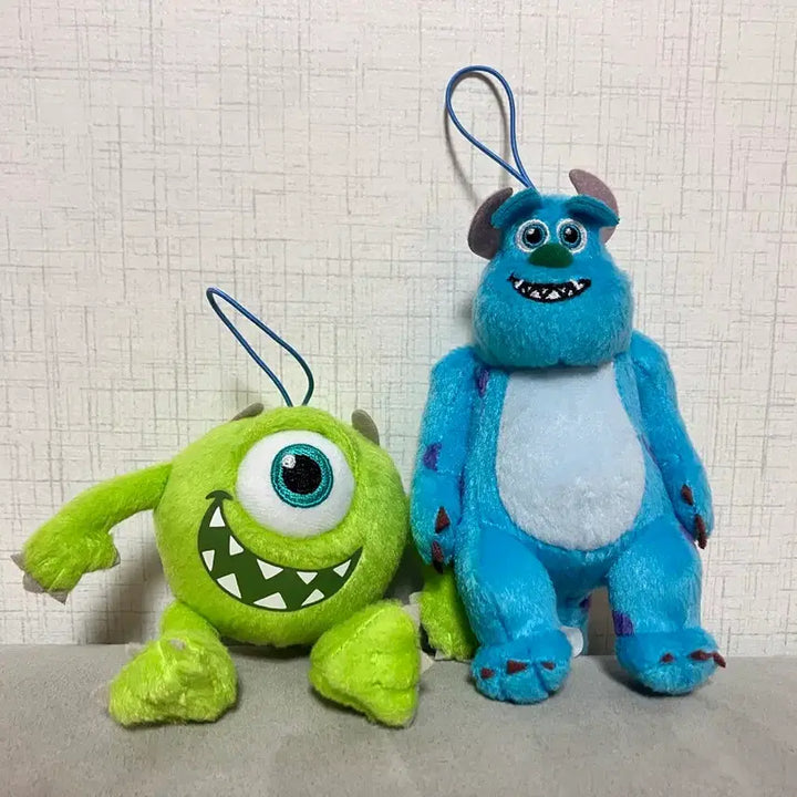 [BUNJANG] Monsters, Inc. Mike &amp; Sulley Plush Set / 몬스터 주식회사 마이크 설리 인형 세트
