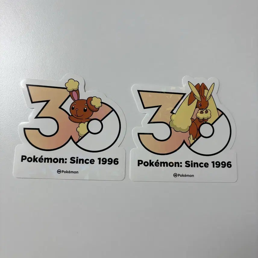 [BUNJANG] Pokemon 30th Anniversary Irlurs Irarop Logo Sticker / 포켓몬 30주년 이어롤 이어롭 로고스티커 올리브영