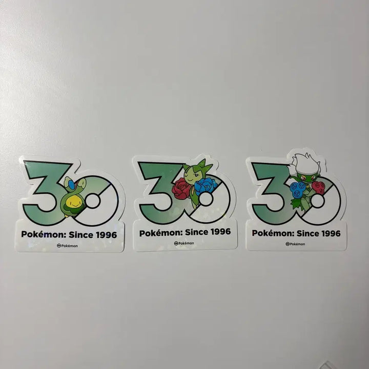 [BUNJANG] Pokemon 30th Anniversary Roselia, Roserade Logo Sticker Set / 포켓몬 30주년 꼬몽울+로젤리아+로즈레이드 로고스티커 올리브영
