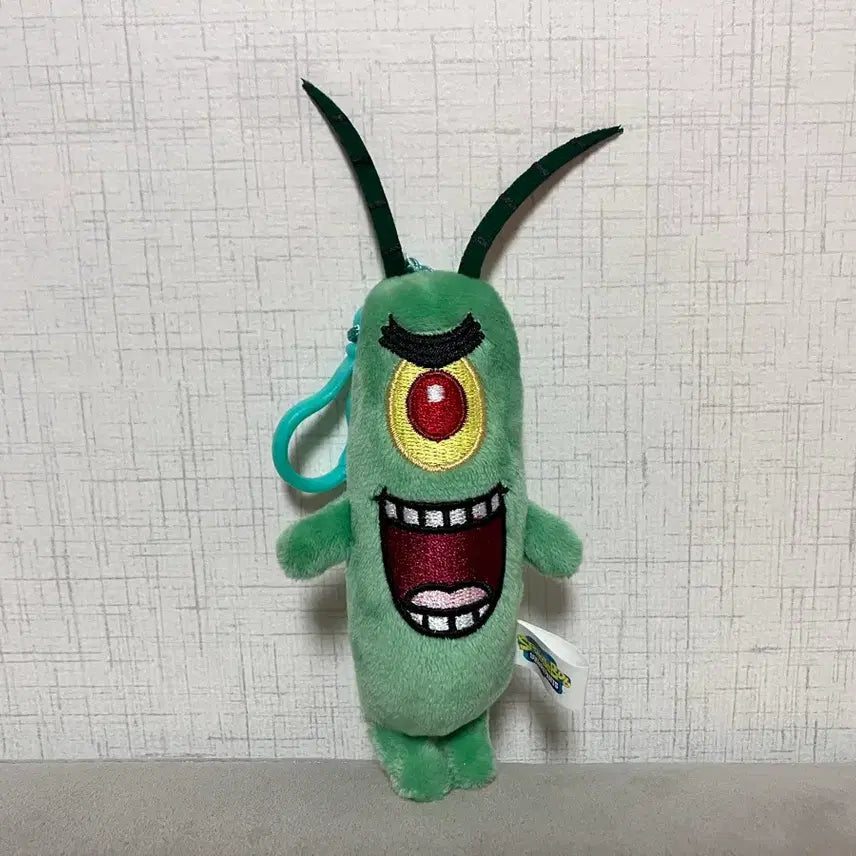 [BUNJANG] SpongeBob Plankton Plush Keychain / 스폰지밥 플랑크톤 인형 키링