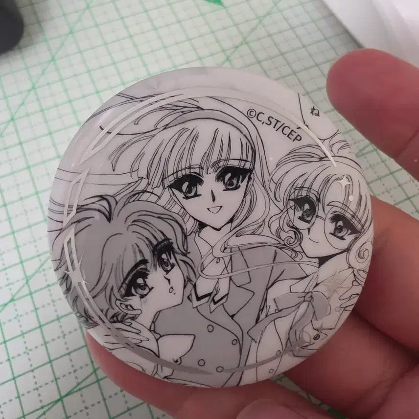 [BUNJANG] CLAMP Exhibition Magic Knight Rayearth Exclusive Poster, Scene Can Badge Bundle Set / 클램프전 마법기사 레이어스 특전 포스터, 캔뱃지 일괄