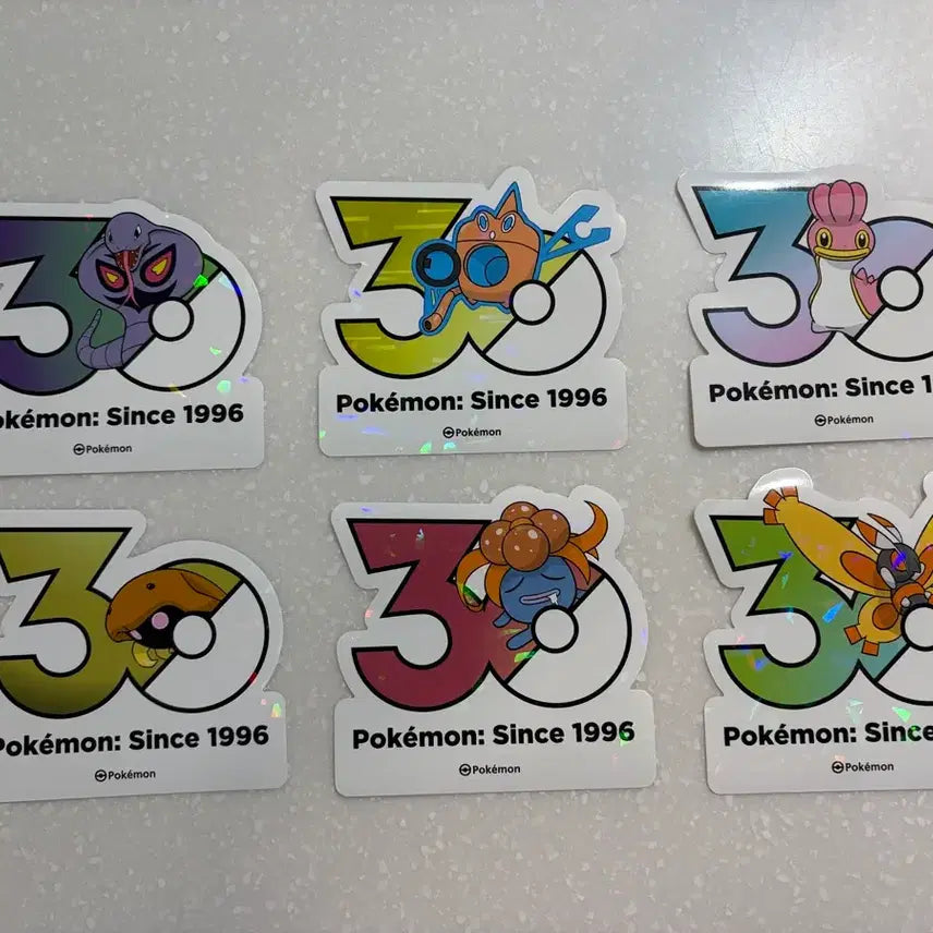 [BUNJANG] Pokemon 30th Anniversary Sticker Set / 포켓몬 30주년 기념 스티커