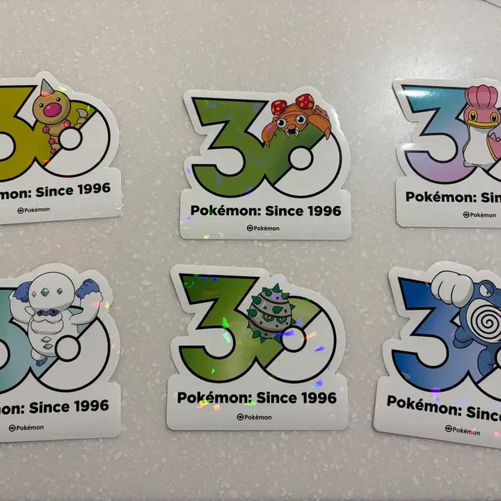 [BUNJANG] Pokemon 30th Anniversary Sticker Set / 포켓몬 30주년 기념 스티커