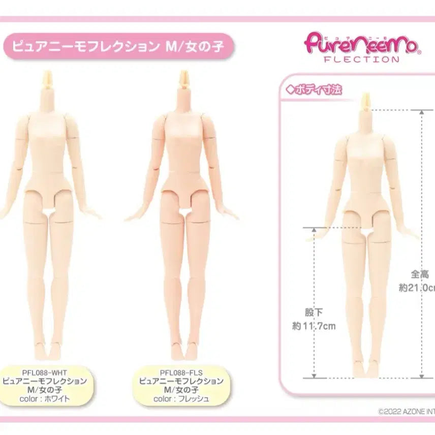 [BUNJANG] Azodoll Pureneemo Flex M Size Body - White / 아존돌 퓨어니모 플렉션 M사이즈 판매