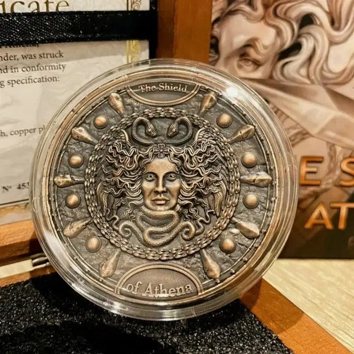 [BUNJANG] 2022 Niue Athena Shield 2oz Silver Coin Proof / 2022 니우에 2oz 아테나 쉴드 은화