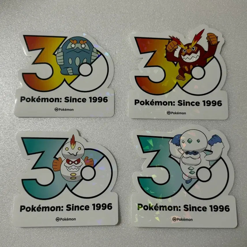 [BUNJANG] Pokemon 30th Anniversary Logo Sticker Darumaka / 포켓몬 30주년 로고 스티커 불비달마