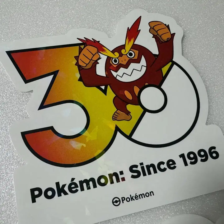 [BUNJANG] Pokemon 30th Anniversary Logo Sticker Darumaka / 포켓몬 30주년 로고 스티커 불비달마