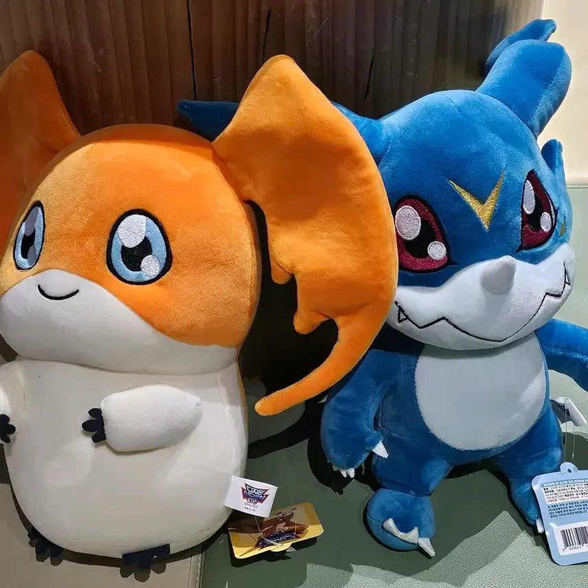 [BUNJANG] Digimon Palmon V-mon Bundle Set Plush Dolls / 디지몬 인형 파닥몬 브이몬 일괄