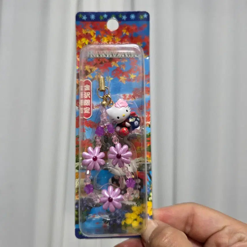 [BUNJANG] Sanrio Flower Hello Kitty Vintage Strap / 빈티지 토이 캐릭터 굿즈 고전 만화 인형 산리오 플라워 헬로키티 스트랩