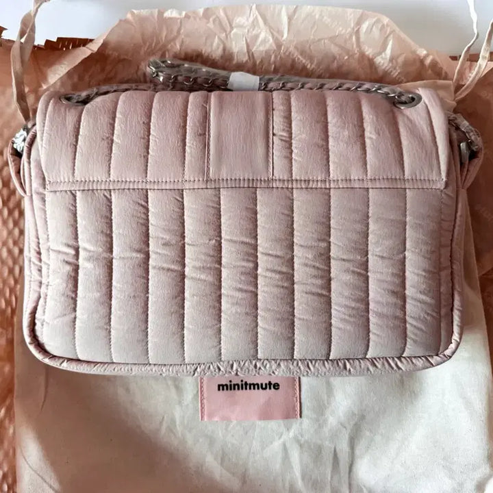 [BUNJANG] Minuit Mute Soft Chain Pale Pink Bag / 새상품/실사0) 미닛뮤트 소프트 체인 페일핑크 soft chain