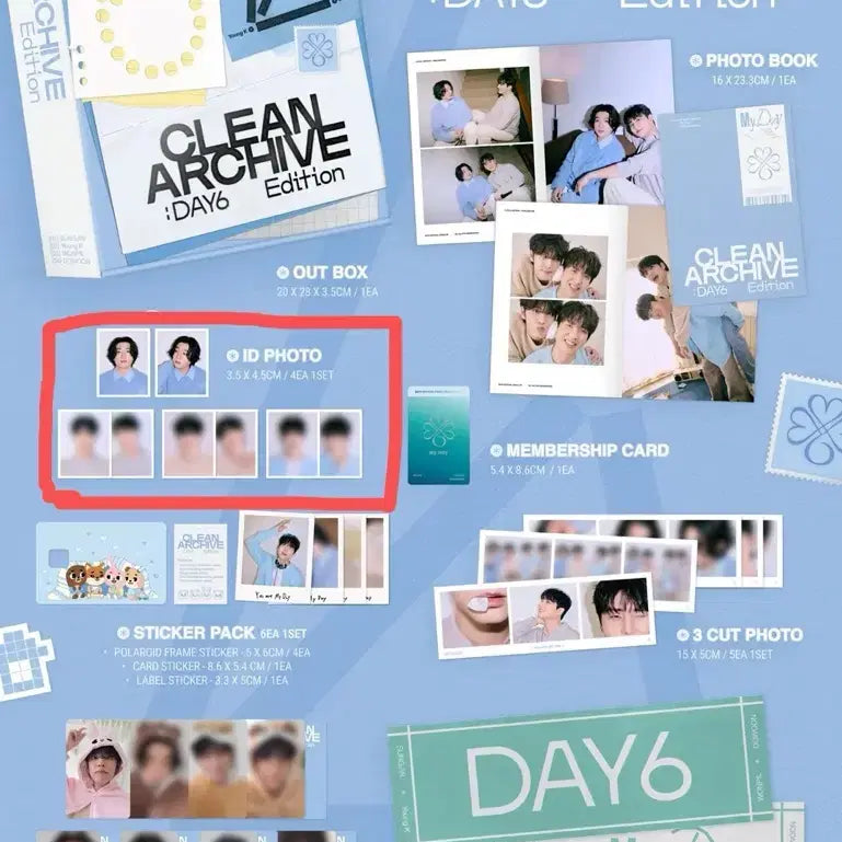 [BUNJANG] Day6 My Day 6th Term Kit Proof Photo Set / 데이식스 마이데이 6기 키트 - 증명사진