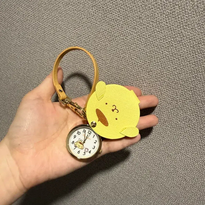 [BUNJANG] Sanrio Pompompurin Watch Keychain / (구입가 40% 라스트) 산리오 폼폼푸린 시계 키링 한정 새상품