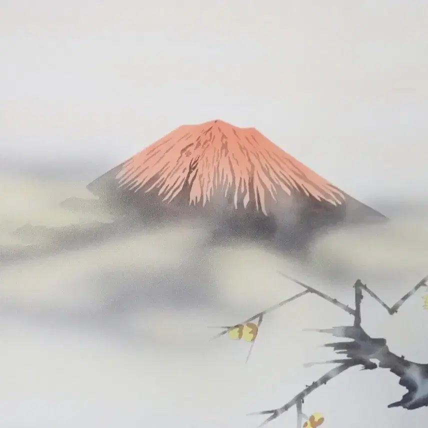 [BUNJANG] Tajima Koha Genuine Hand-Painted Silk Scroll "Fuji and Monkeys" / [육필 진품] 일본 가케지쿠 족자 - 타지마 가호 복수영원도