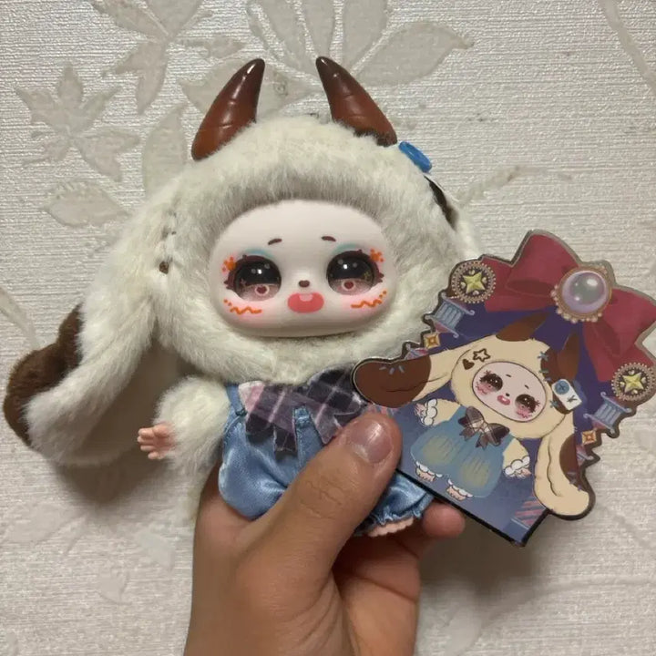 [BUNJANG] Samari Doll Keychain with Horns and Outfit / 샤마리 인형 키링
