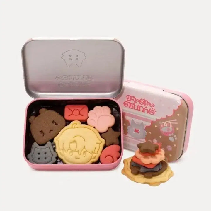 [BUNJANG] PLAVE Eunho Birthday Cookie Tin Case + Lucky Draw Photocard Bundle Set / 플레이브 십카페 은호 생일 쿠키 틴케이스 + 럭드포카