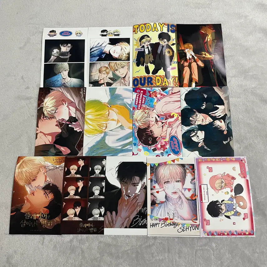 [BUNJANG] Playing to Survive (Webtoon) Printing Box Set / 플레이어로 살아남는 법 플살법 프박 프린팅박스 bl 비엘 웹툰