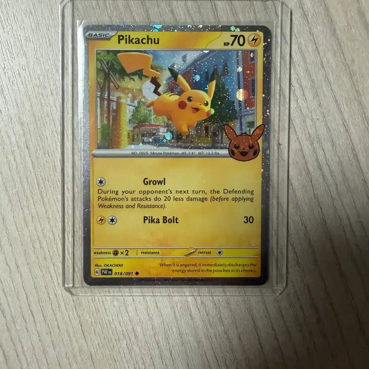 [BUNJANG] Pokémon Pikachu Halloween Promo Card / 포켓몬 카드 북미 피카츄 할로윈프로모