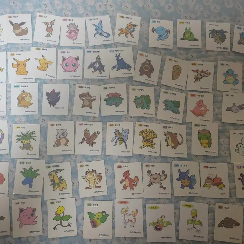 [BUNJANG] Pokemon Bread Stickers Bundle Set / 포켓몬스터 띠부실 일괄로 팝니다