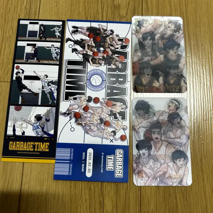 [BUNJANG] Garbage Time 6th Anniversary Cafe Lenticular Ticket Choi Jong-ho Seongjun / 가비지타임 6주년카페 렌티큘러 티켓 최종수박병찬전영중기상호성준수