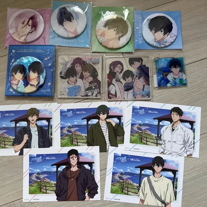[BUNJANG] Free! Anime Merchandise Can Badge, Acrylic, Photocard / 7월 상품 정리 할인가 프리 free! 굿즈 캔뱃지 아크릴 포토카드
