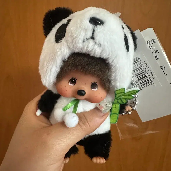 [BUNJANG] Osaka Limited Edition Panda Monchhichi Keychain / 오사카 한정판 판다 몬치치