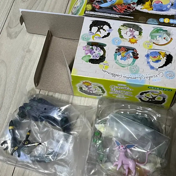[BUNJANG] Pokemon Eevee/Umbreon Diorama Figure Collection Set / 포켓몬 디오라마 에브이 블래키 뮤 피규어