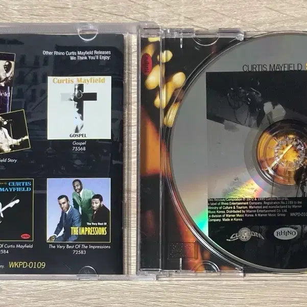 [BUNJANG] Curtis Mayfield Superfly Original Soundtrack CD / Curtis Mayfield - Superfly O.S.T. CD 판매