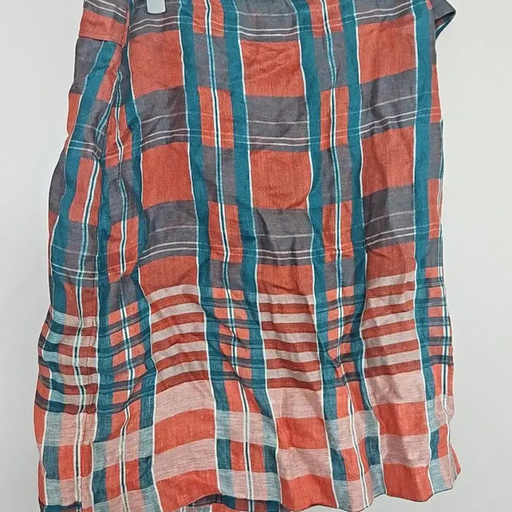 [BUNJANG] Ann Taylor Check Pattern Wrap Skirt / ㅇAnn taylor 체크 패턴 랩 스커트