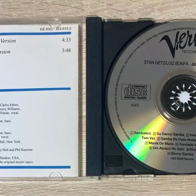 [BUNJANG] Stan Getz &amp; Luiz Bonfá Jazz Samba Encore CD / 스탄 게츠 &amp; 루이스 본파 Jazz Samba Encore CD