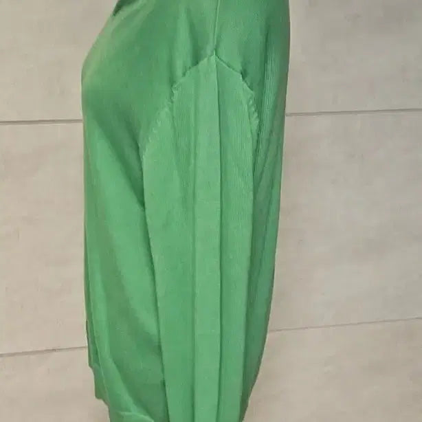 [BUNJANG] 100% Cotton V-Neck Knit Green / V넥 면 100 프로 니트  그린