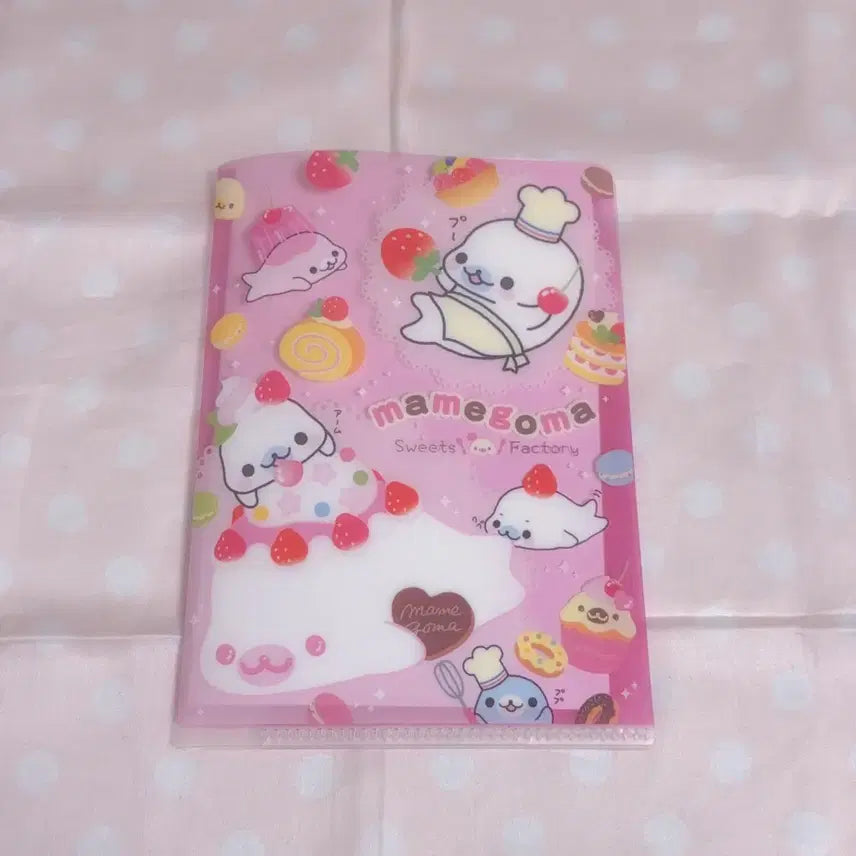 [BUNJANG] San-X Heisei Mamegoma Seal Binder File / 고전 산엑스 헤이세이 마메고마 씰 바인더 파일 띠부씰