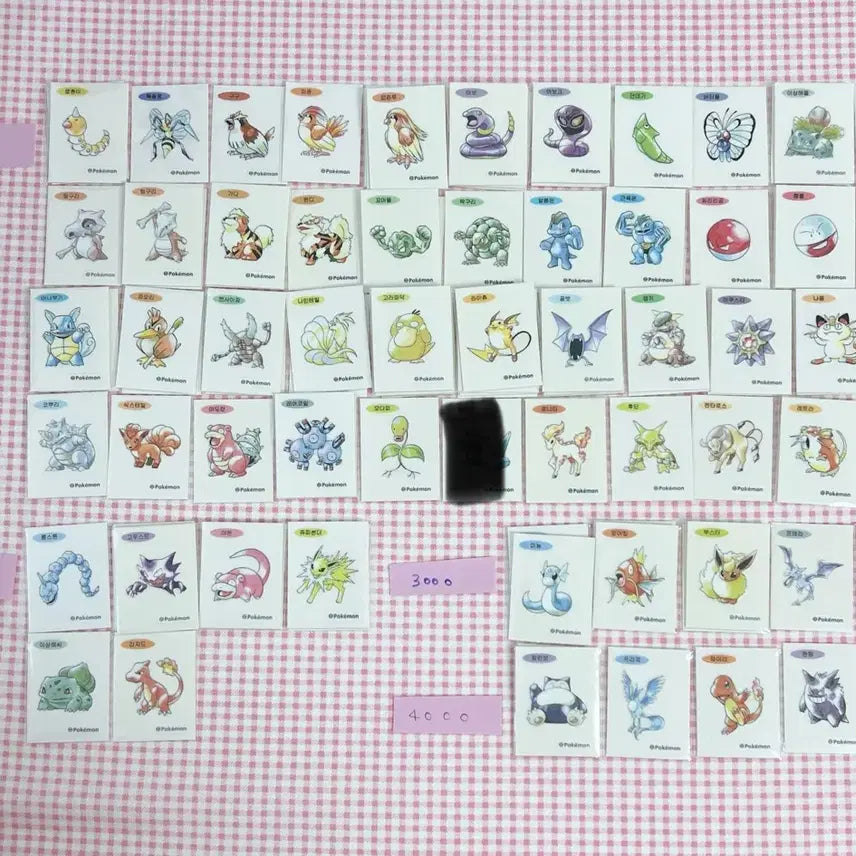 [BUNJANG] 30th Anniversary Pokemon Tteokbokki Seal Sticker Set / (매일업뎃)포켓몬 30주년 띠부씰 30주년 아트워크 포켓몬 띠부씰