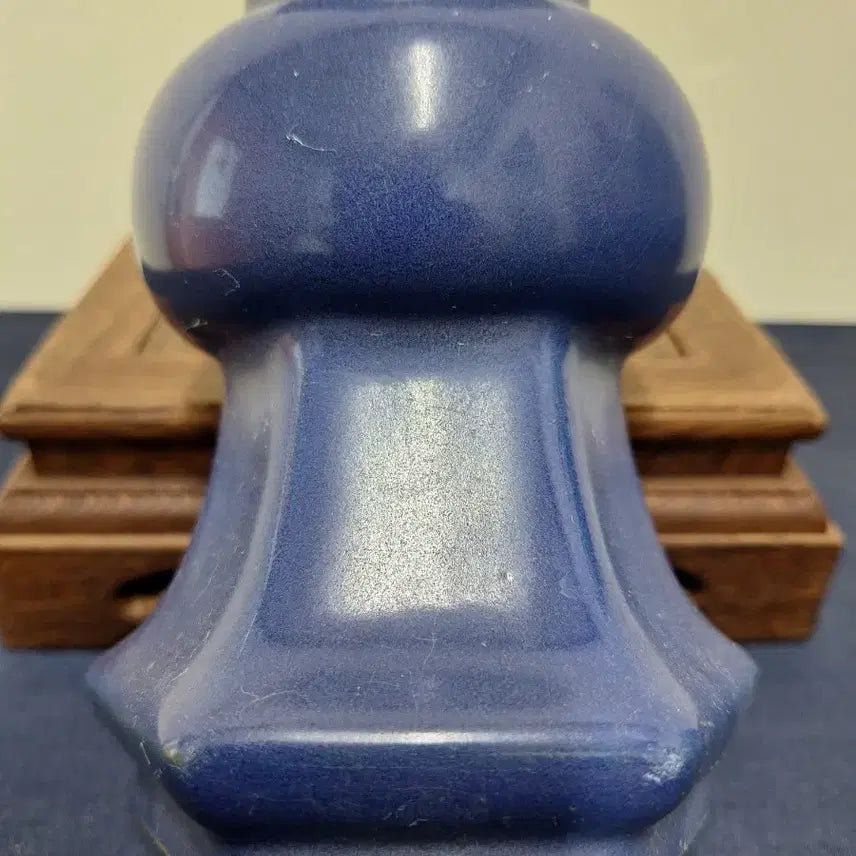 [BUNJANG] Chinese Antique Blue Glazed Vase / 중국 도자기, 골동품, 남유,화고육방준