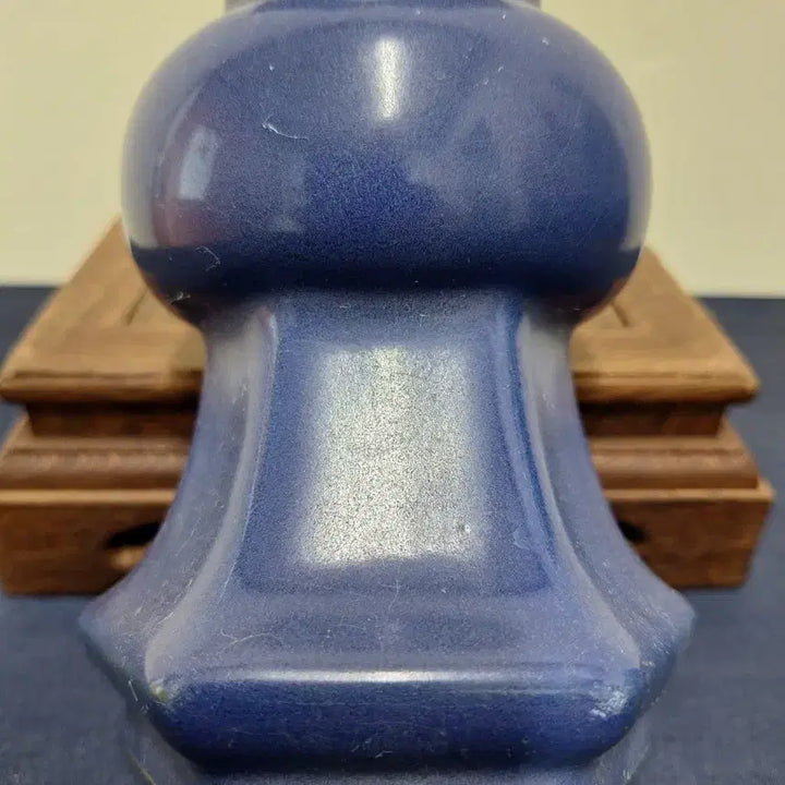 [BUNJANG] Chinese Antique Blue Glazed Vase / 중국 도자기, 골동품, 남유,화고육방준