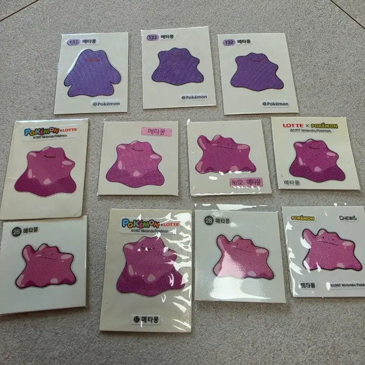 [BUNJANG] Pokemon Metamon Sticker / 포켓몬 띠부씰 메타몽 스티커
