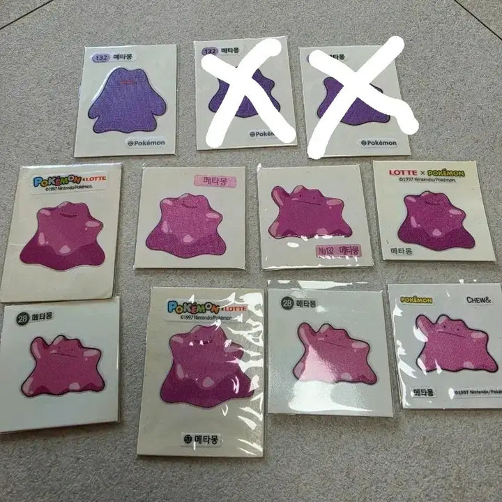 [BUNJANG] Pokemon Metamon Sticker / 포켓몬 띠부씰 메타몽 스티커