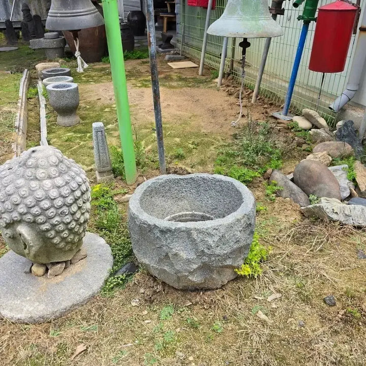 [BUNJANG] Rustic Stone Mortar / 못난이 청석절구