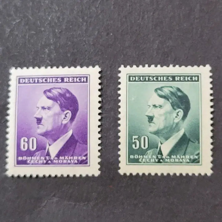 [BUNJANG] 1937 German Hitler Stamp Set (2 types) / 1937년 독일 히틀러우표 2종