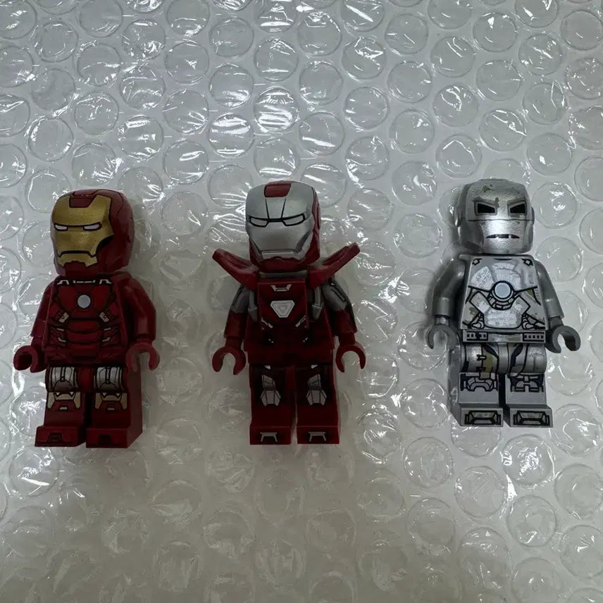 [BUNJANG] LEGO Iron Man Minifigure 3-Set: Silver Centurion, Mark I, Mark VII / 레고 아이언맨 5002946 실버센츄리온, 마크1, 마크7 3종 세트