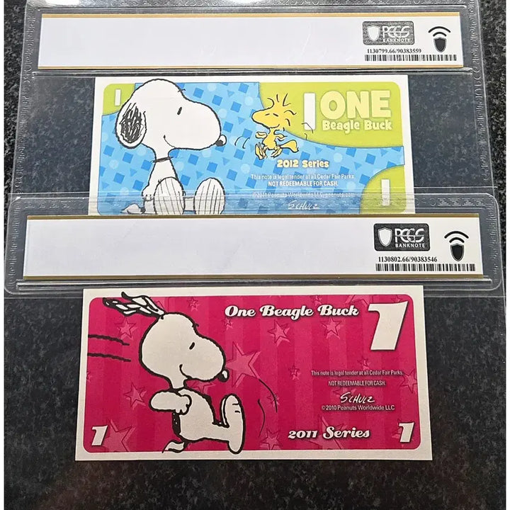 [BUNJANG] Snoopy 1 Dollar Coin Set (PCGS Graded 66) / *상품번호-가1219*미국 Snoopy 1dollar정품 2종 일괄