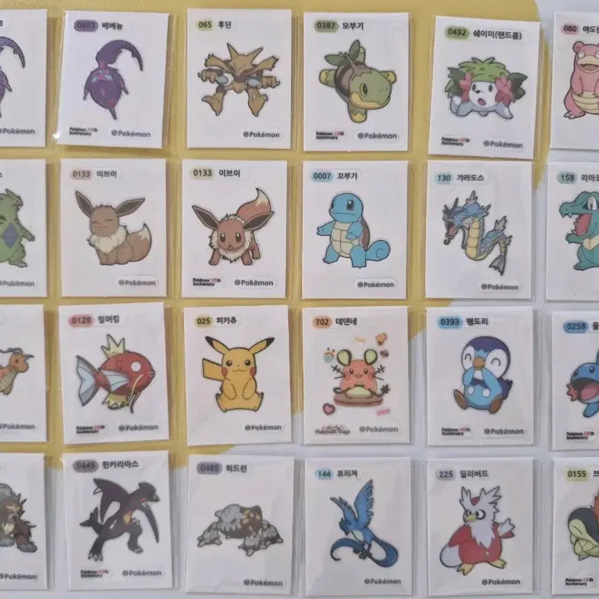 [BUNJANG] Pokemon Stickers Bundle / 포켓몬 띠부씰