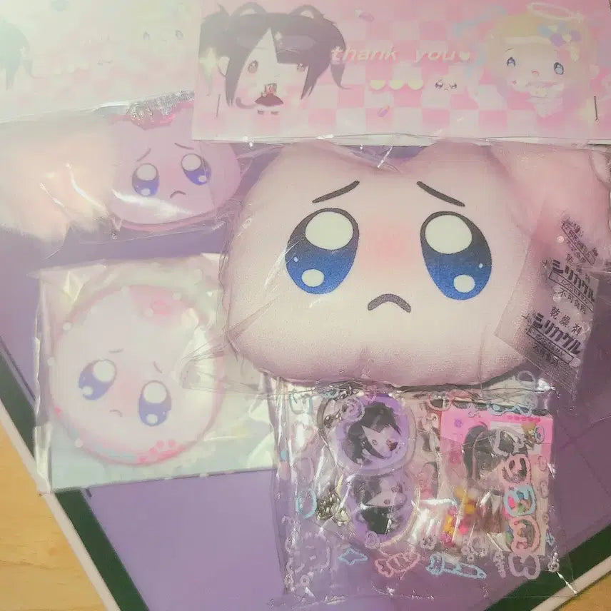 [BUNJANG] Nidi Doll Overdose Pyon Pyeng Cat Plush Keychain, Badge, Ame, Choten / (현물)니디걸 오버도즈 삐엔 삐엥 고양이 솜인형 키링 뱃지 아메 초텐