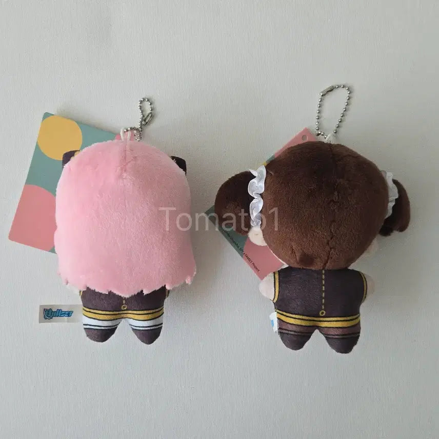 [BUNJANG] SPY x FAMILY Anya Forger &amp; Becky Blackbell Plush Keychain Set / 스파이 패밀리(SPYxFAMILY)_아냐포저, 베키블랙벨 인형키링