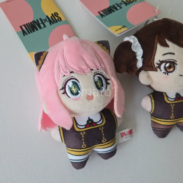 [BUNJANG] SPY x FAMILY Anya Forger &amp; Becky Blackbell Plush Keychain Set / 스파이 패밀리(SPYxFAMILY)_아냐포저, 베키블랙벨 인형키링