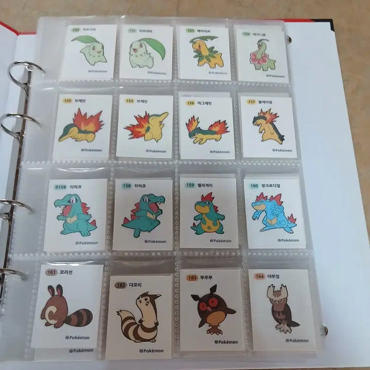[BUNJANG] Pokemon Stickers 2nd Generation Full Set (116 Types) with Album and Extra Stickers / 포켓몬띠부씰 2세대 전종 116종 씰북 추가씰 포함