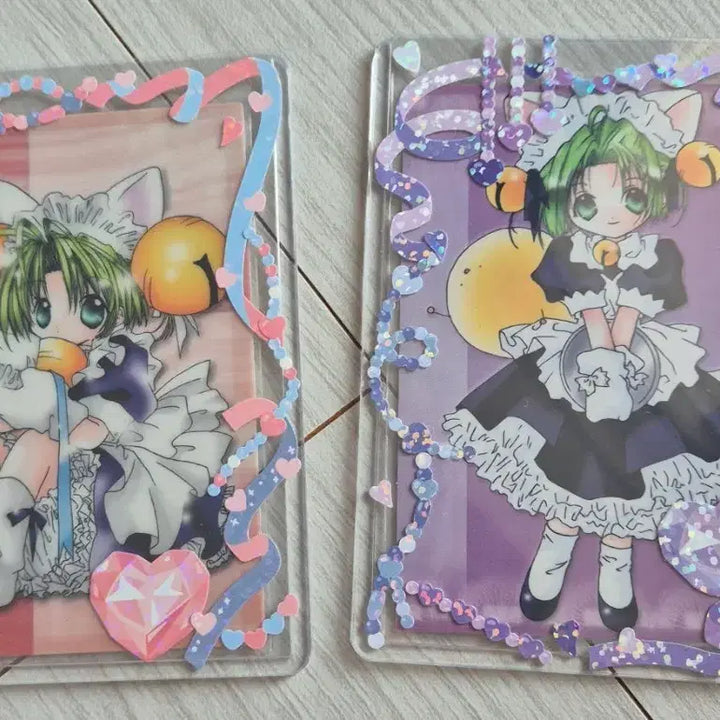 [BUNJANG] Digi-Chara 2 Card Set with Cardholder / 디지캐럿 카드 2장 세트