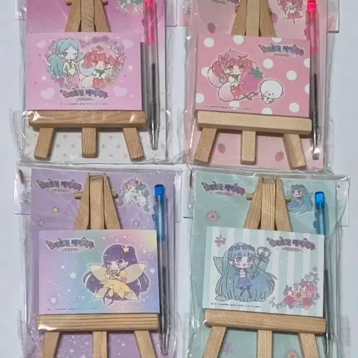 [BUNJANG] Fairy Ru Ballpoint Pen Easel Memo Pad / 고전문구 페어리루 볼펜 이젤 메모지