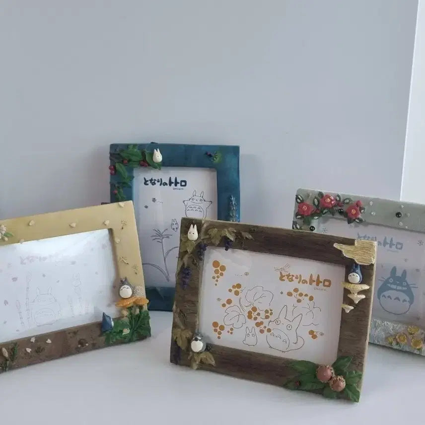 [BUNJANG] Vintage Ghibli My Neighbor Totoro Four Seasons Frame Set / (~6/25일까지만 파격세일)(레어)고전 지브리 토토로 액자 사계