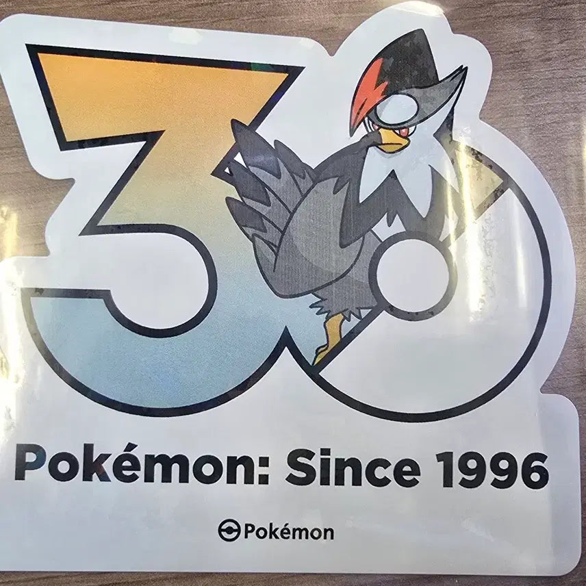 [BUNJANG] Pokemon 30th Anniversary ZIHOCHUCK Sticker / 포켓몬 30주년 스티커 찌르호크 판매합니다
