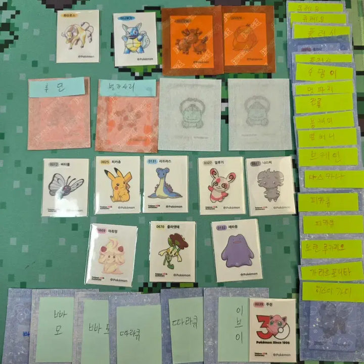 [BUNJANG] Pokemon 30th Anniversary Stickers / 포켓몬 30주년 띠부씰 판매 및 교환